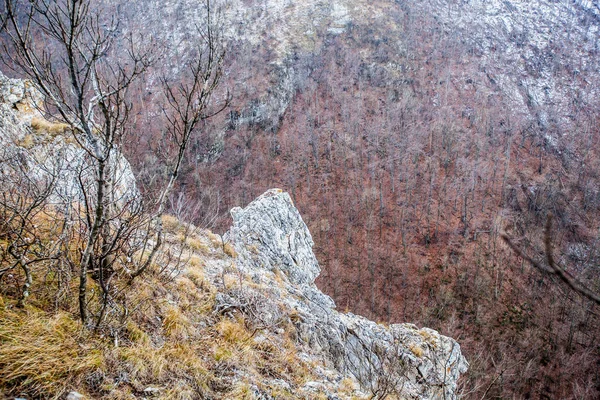 Bergen Rotsen Natuur Landschap Uitzicht — Stockfoto