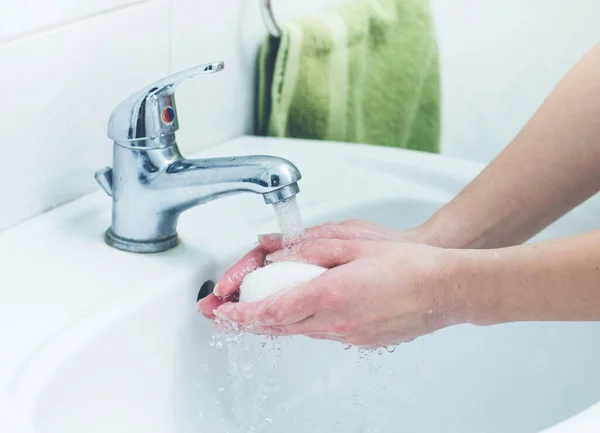 Washing Hands Soap Hygiene Concept Stock Image