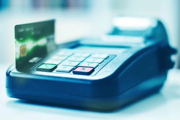 Payment Credit Card Paying Pos Terminal — Stock Photo, Image
