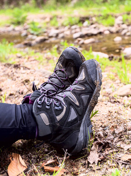 Female Hiking Boots, Adventure, Nature, Freedom