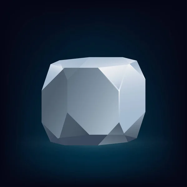 Skleněné geometrické krystal — Stockový vektor