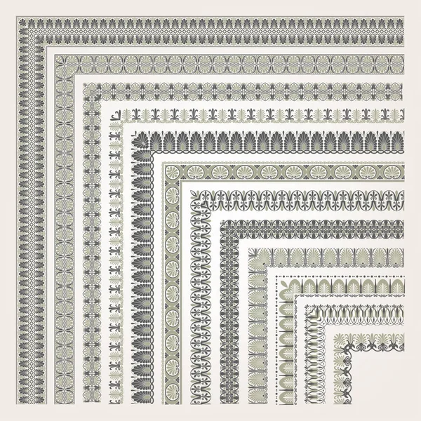 Bordure décorative sans couture — Image vectorielle