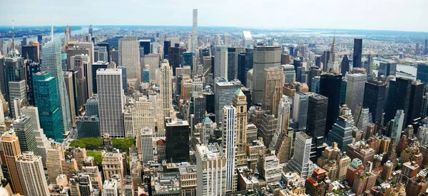 Vista aérea panorámica de Manhattan — Foto de Stock