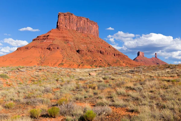 Falésias vermelhas em Castle Valley Utah, EUA — Fotografia de Stock