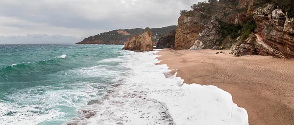 Playa de Platja Roja en Costa Brava Panorama — Foto de Stock