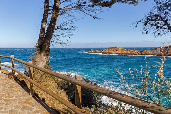 Cami de Ronda, a Coastal Path along Costa Brava, Catalonia — Stock Photo, Image