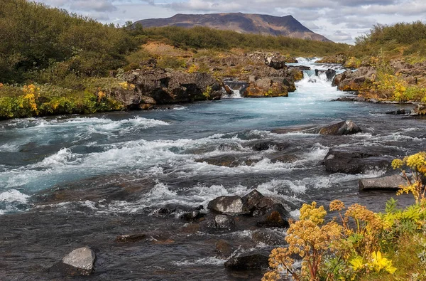 Чудовий літній краєвид на річку Бруара (Ісландія). — стокове фото