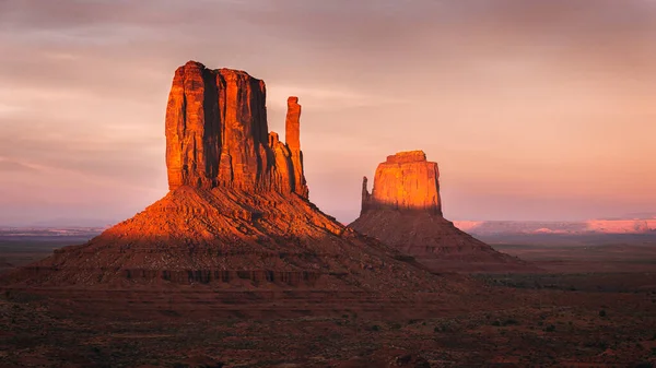 Sonnenuntergang Monument Valley Navajo Nation Usa — Stockfoto