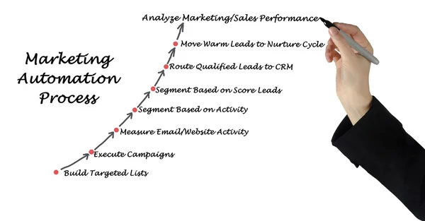 diagram of Marketing automation process
