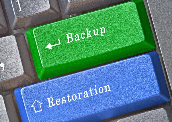 Schlüssel für Backup und Wiederherstellung — Stockfoto