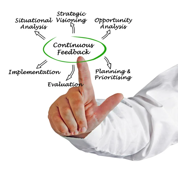 Schema di feedback continuo — Foto Stock