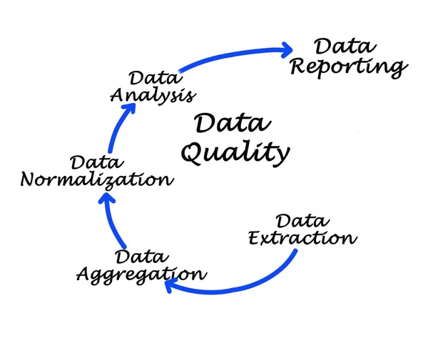 Diagram of Data Quality — Stock Photo, Image