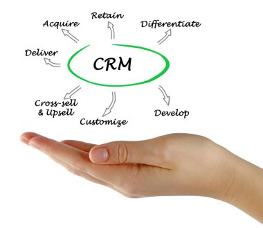 CRM işlevleri diyagram