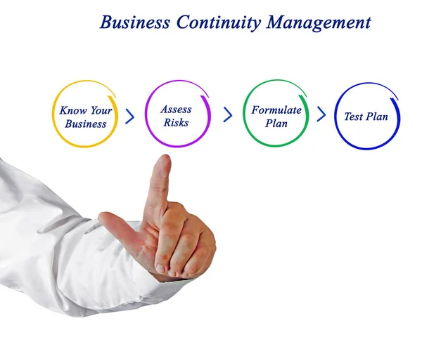 Diagram of Business Continuity Planning — Stock Photo, Image