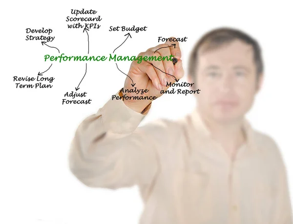 Diagram of Performance Management  Process — Stock Photo, Image