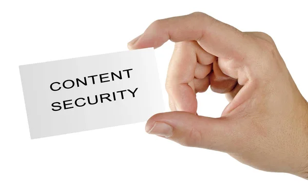 Card for content security — Stock Photo, Image