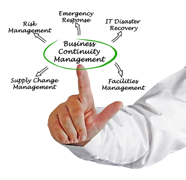 Schemat zarządzania ciągłością biznesową — Zdjęcie stockowe