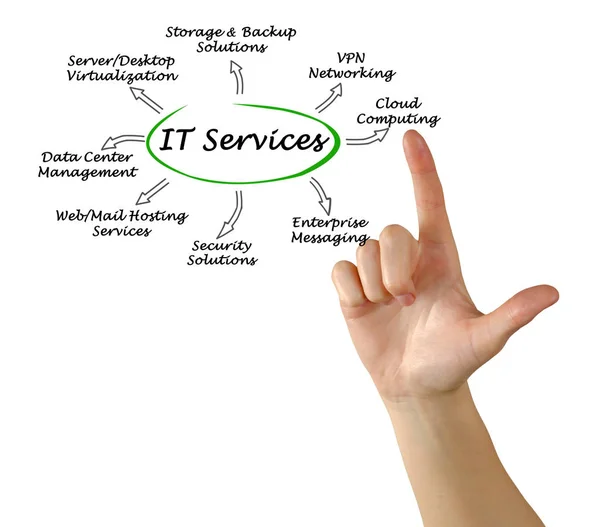 Schema dei servizi IT — Foto Stock