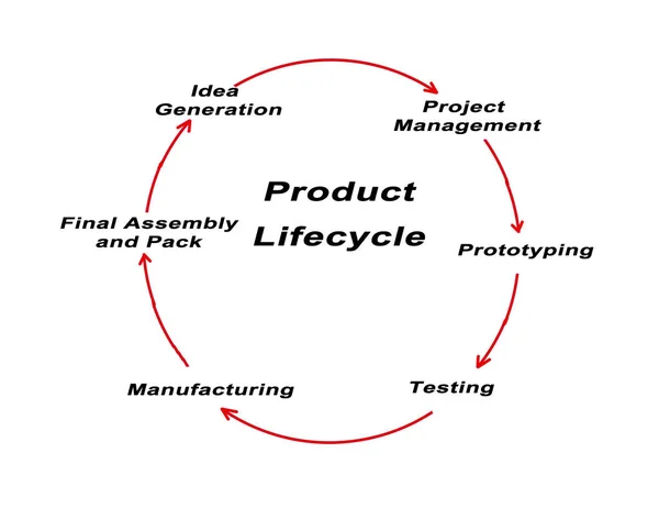 Diagrama del ciclo de vida del producto —  Fotos de Stock