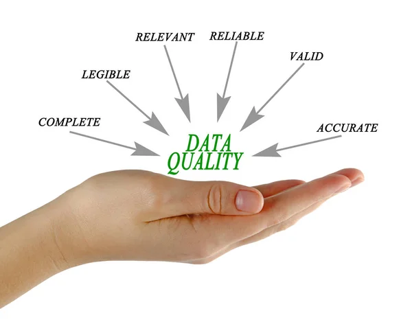 Diagrama de calidad de los datos — Foto de Stock