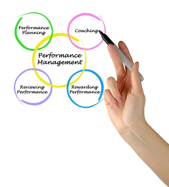 Diagramm des Performance Managements — Stockfoto