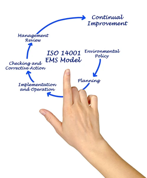 ISO 14001 Ems Model — Zdjęcie stockowe