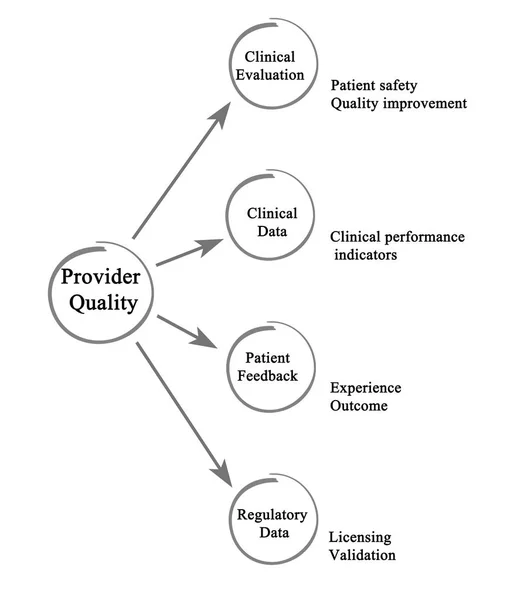 Diagramme de la qualité du fournisseur — Photo