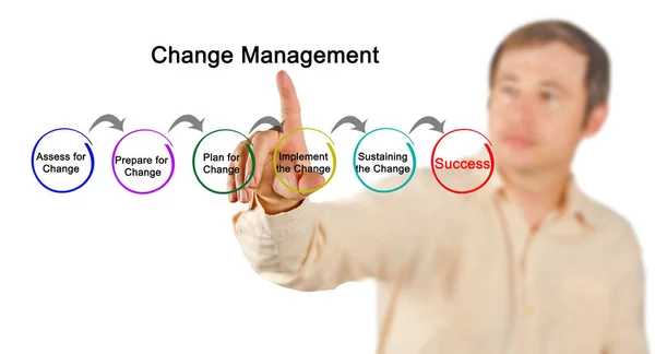 Diagram of change management — Stock Photo, Image