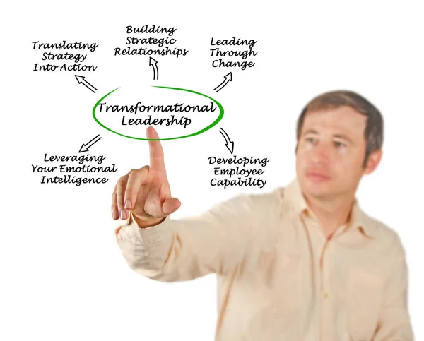 Diagrama de Liderança Transformacional — Fotografia de Stock