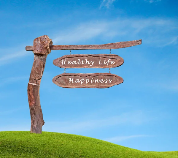 Signs to healthy life and happiness — Stock Photo, Image
