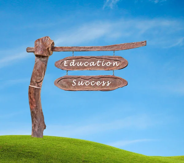 Sign to eduacation and succes — Stock Photo, Image