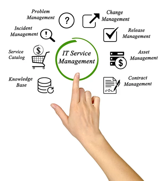 Diagram of IT Service Management — Stock Photo, Image