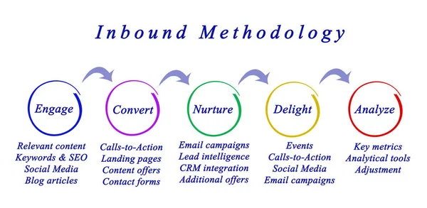 Diagrama de la metodología de entrada —  Fotos de Stock