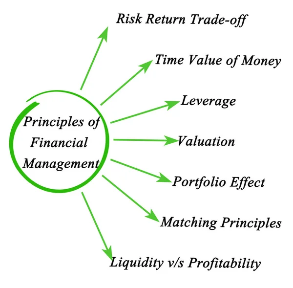 Principi di gestione finanziaria — Foto Stock