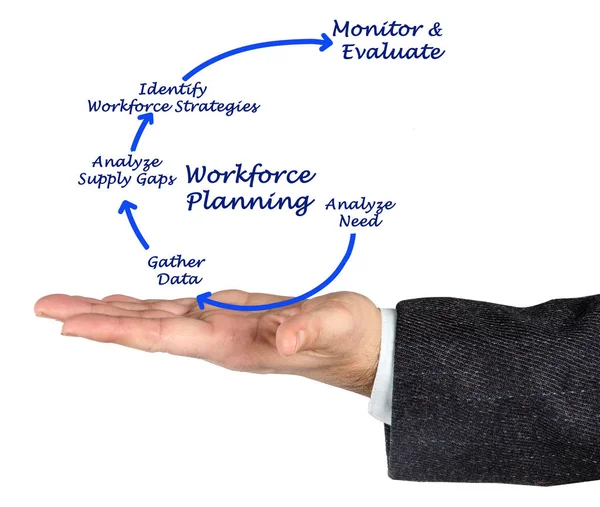 Diagram över personalplanering — Stockfoto