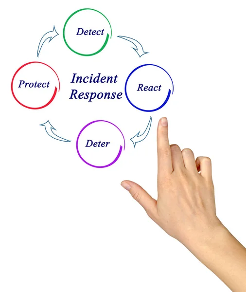 Diagram incidentu — Stock fotografie