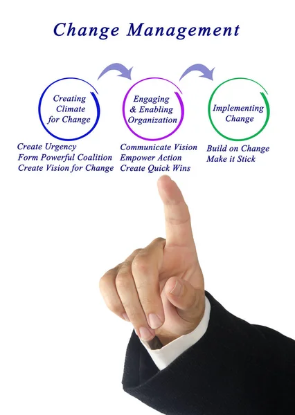 Diagram of change management — Stock Photo, Image