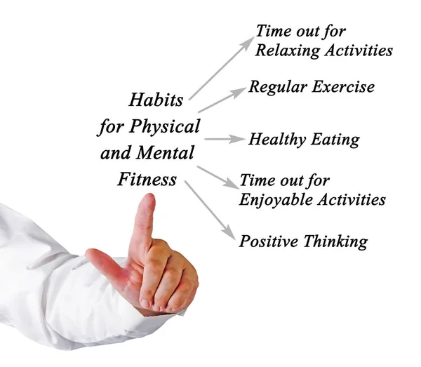 Hábitos para Aptidão Física e Mental — Fotografia de Stock