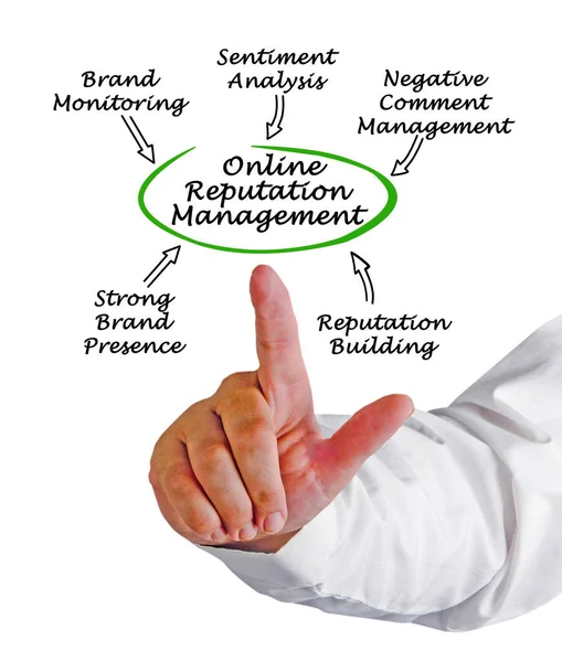 Diagram of Online Reputation Management — Stock Photo, Image