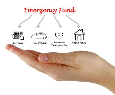 Diagram of Emergency Fund clipart