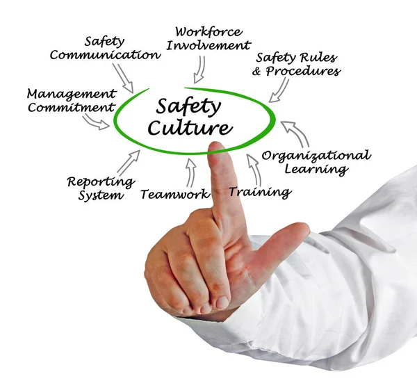 Presentación del diagrama de cultura de seguridad —  Fotos de Stock