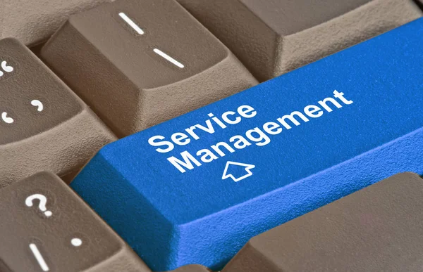 Tastatur mit Taste für Service Management — Stockfoto