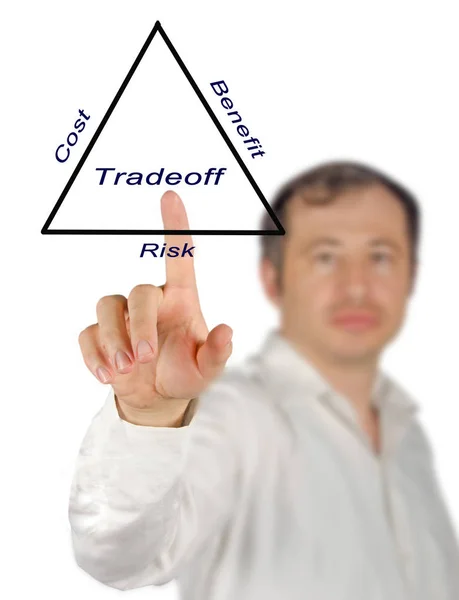 Diagrama de presentación de la compensación — Foto de Stock