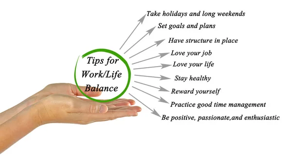 Consejos para el equilibrio trabajo / vida — Foto de Stock