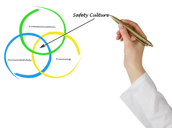 Diagrama de cultura de seguridad — Foto de Stock