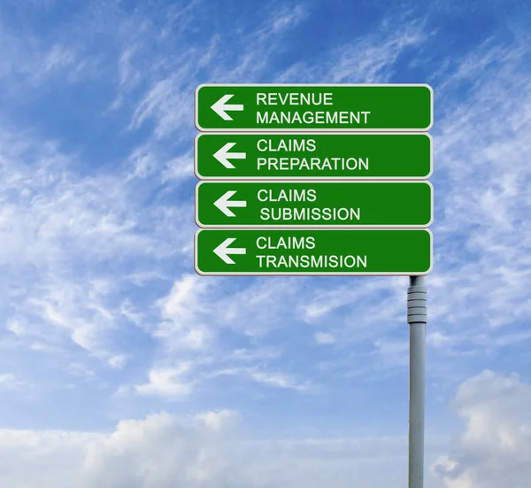 Road sign to revenue management — Stock Photo, Image