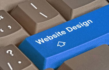 Klavye ile anahtar Web sitesi tasarımı için