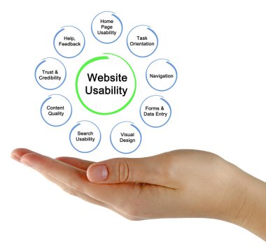 Web sitesi kullanılabilirlik sunan kadın