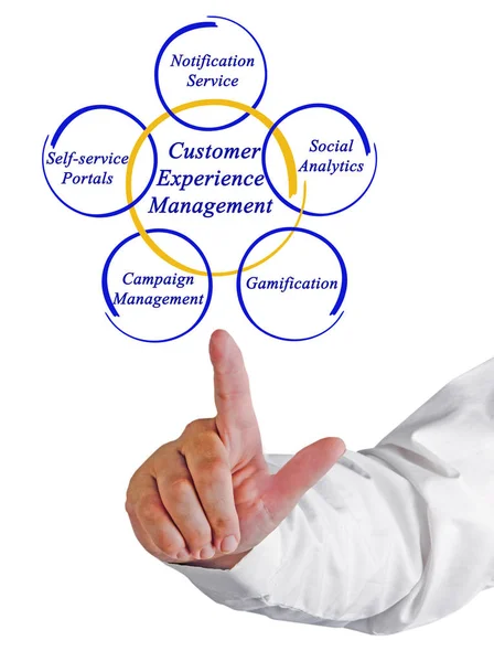 Presentatie van Customer Experience Management — Stockfoto