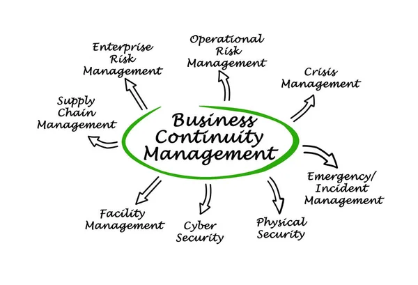 Komponenter av kontinuitet företagsledning — Stockfoto